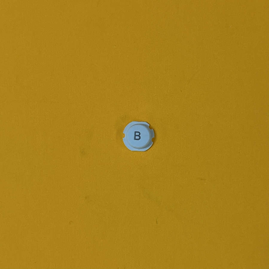 Blue B button for Nintendo 3DS XL console replacement part.