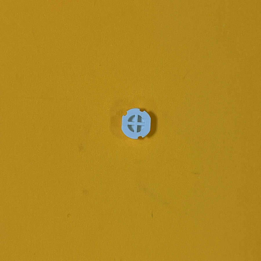 White Y button replacement part for Nintendo 3DS XL handheld console.