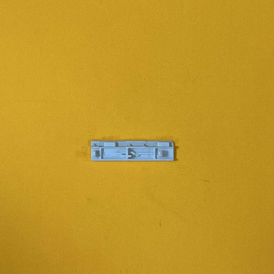 Blue home button for Nintendo 3DS XL on yellow background.