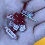 Full Button Set for Nintendo 3DS – Red – ABXY, D-Pad, Power, Sliders & Shoulder Buttons – Brand New